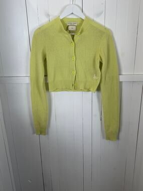 Bottega Veneta Green 100% Cashmere Cardigan EU 36 Women’s Sweater